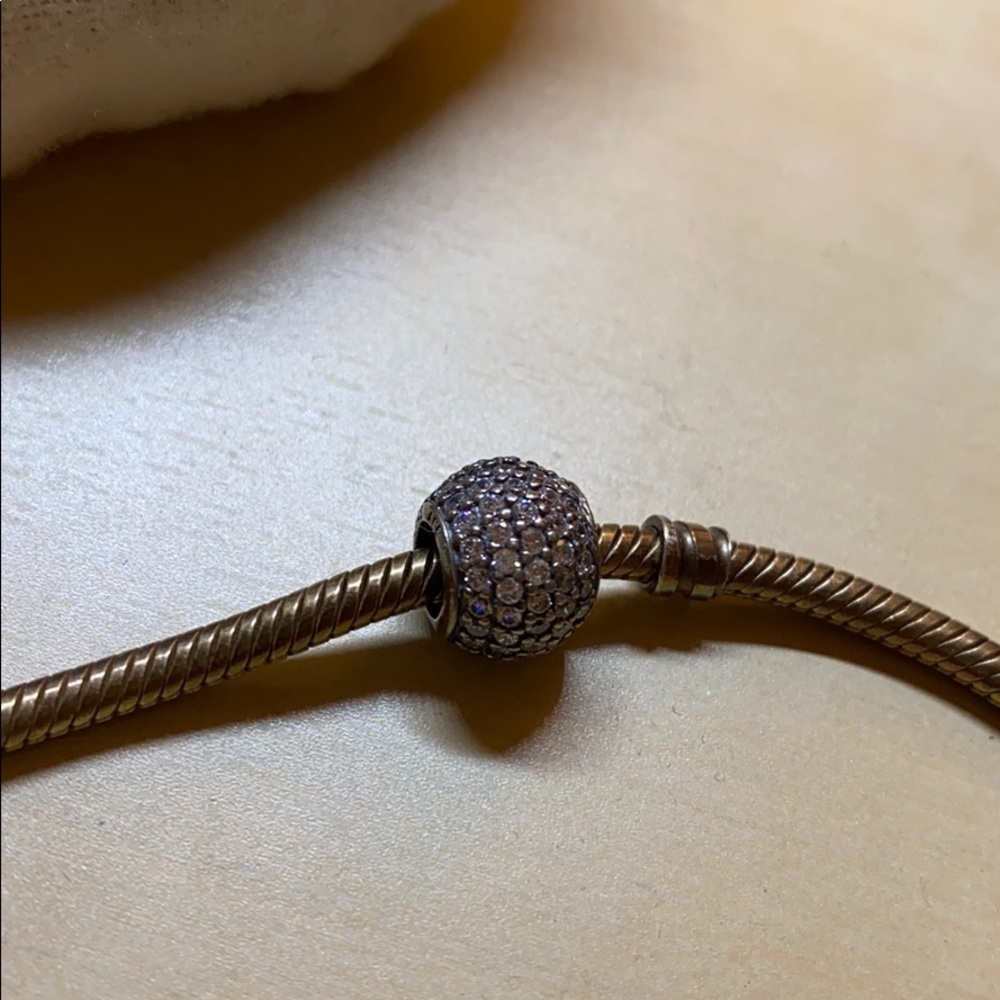 Pandora diamond covered charm